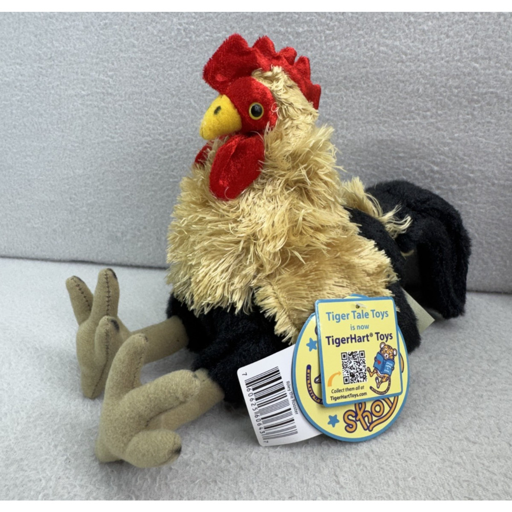 Riley Rooster Plush 8in Tiger Hart Chicken Stuffed Animal NWT Toy